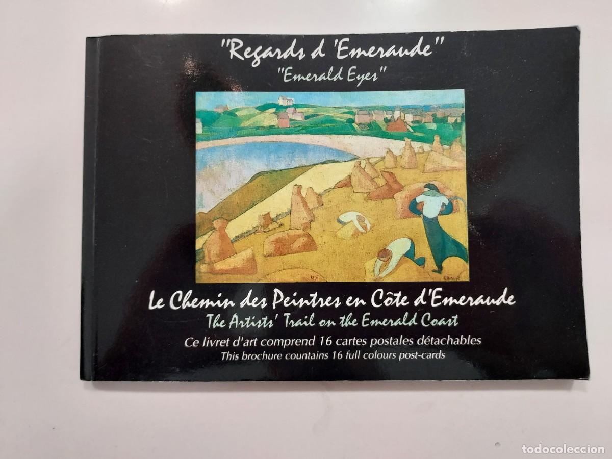 Postales: LIBRO 16 POSTALES Le Chemin des Peintres en C&ocirc;te d'&Eacute;meraude (Costa Esmeralda Francia). 17 X 12 CM