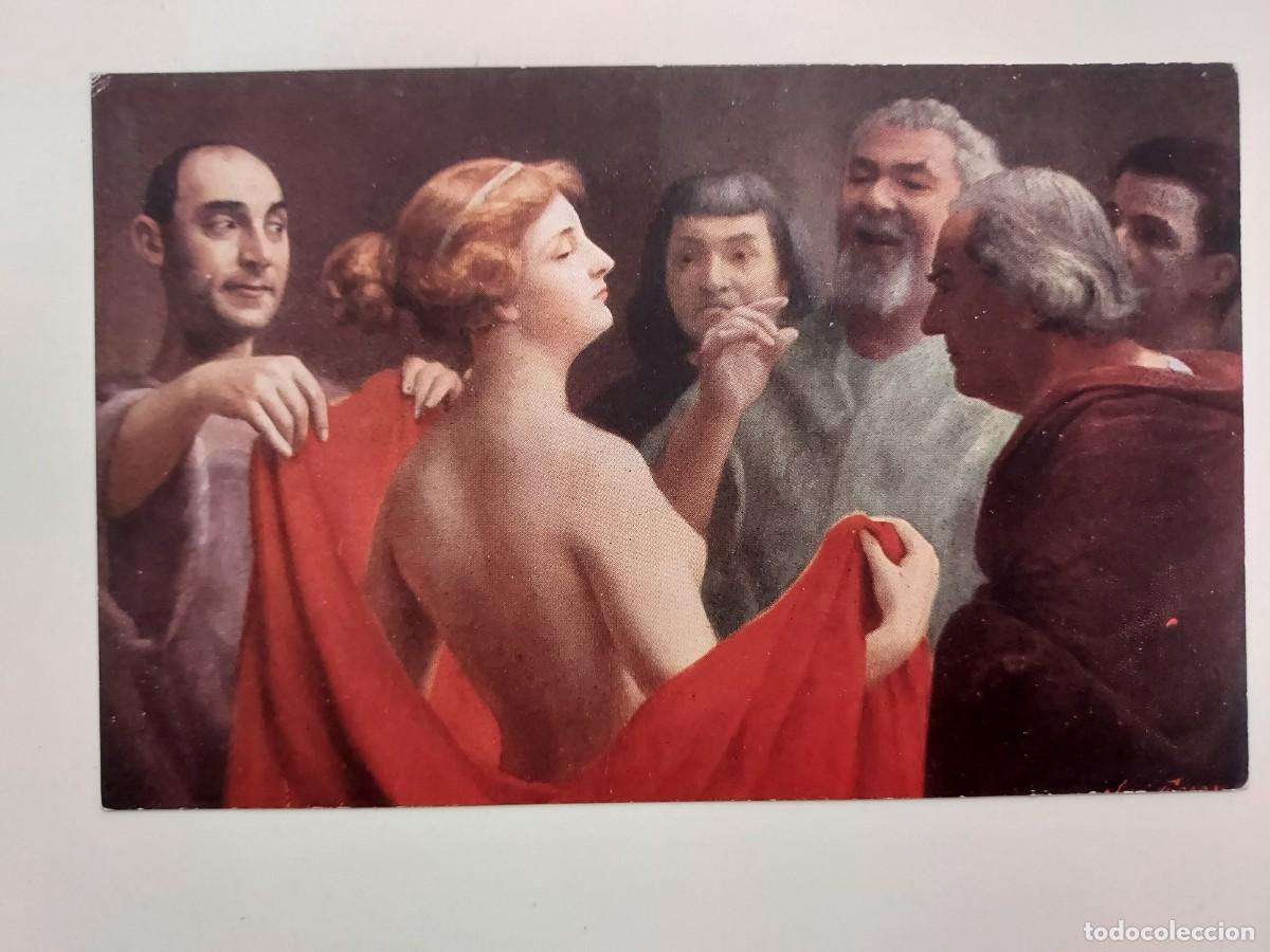 Postales: POSTAL ANTIGUA. JOSE FRAPPA - PHRYNE (FRINE). MKB. S/C. EROTICA DESNUDO. CA. 1915
