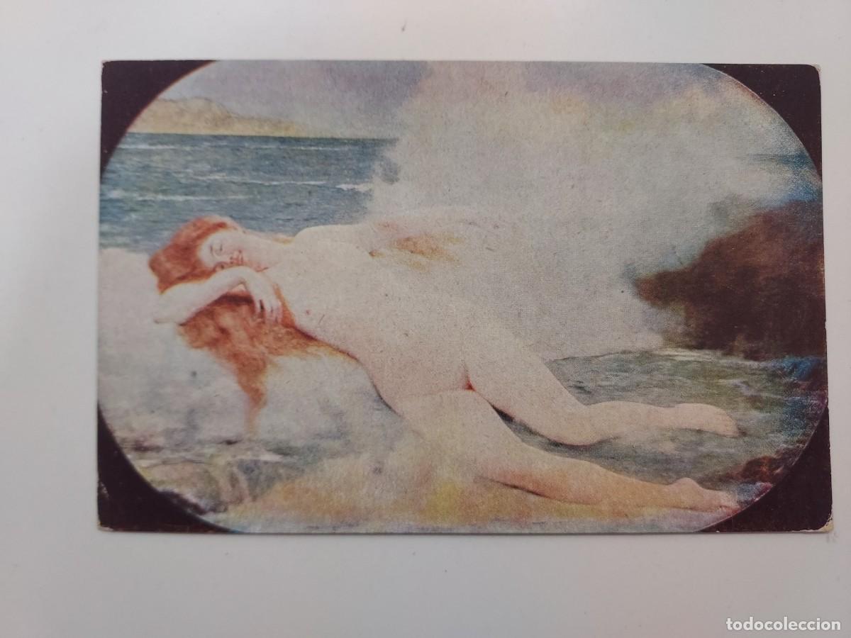 Postales: POSTAL ANTIGUA. HENRI GERVEX - DIE GEBURT DER VENUS. MKB. S/C. EROTICA DESNUDO. CA. 1915