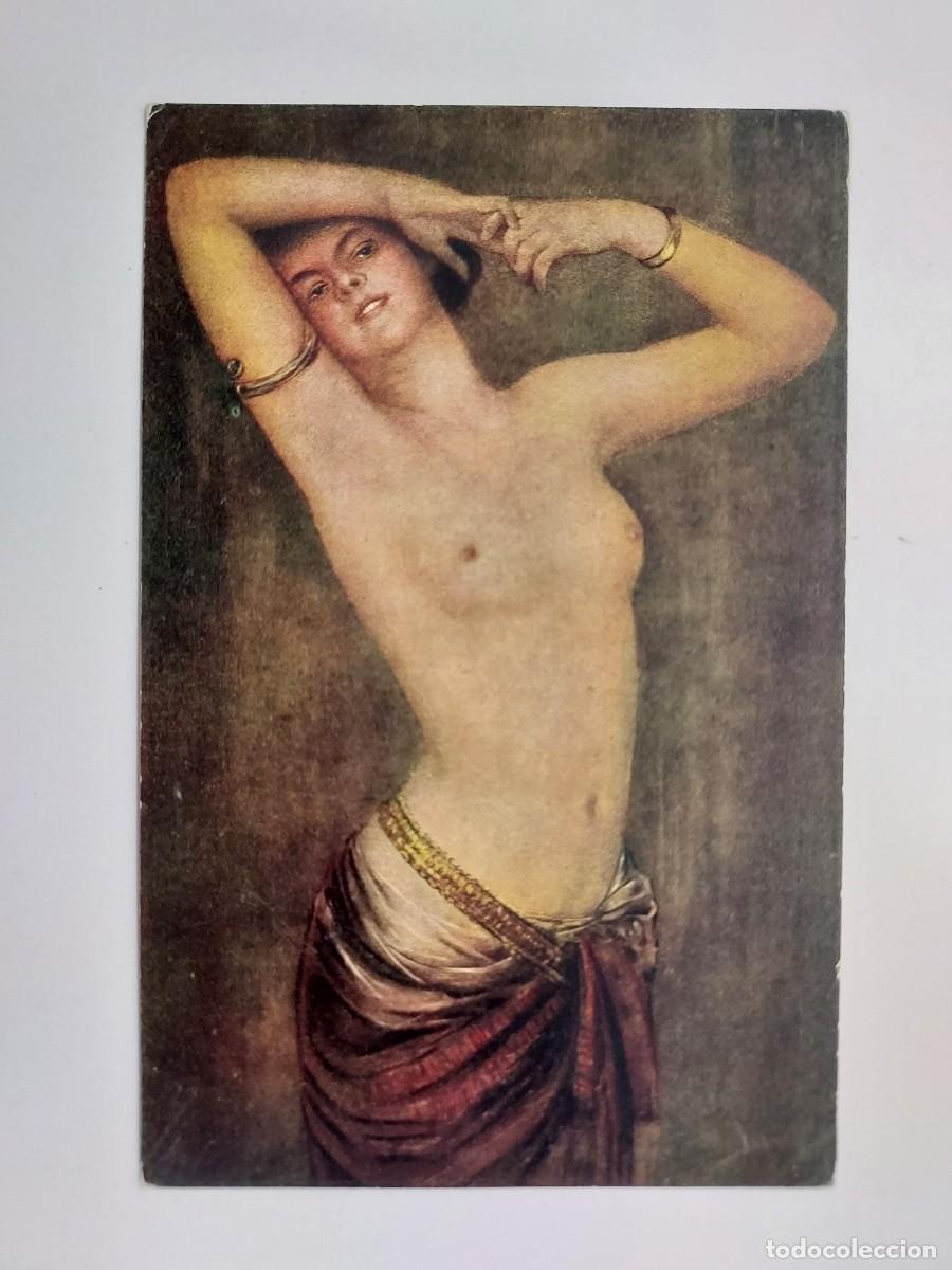 Postales: POSTAL ANTIGUA. GUSTAV RIEN&Auml;CKER - TRIUMPHATRIX. MKB. S/C. EROTICA DESNUDO. CA. 1915