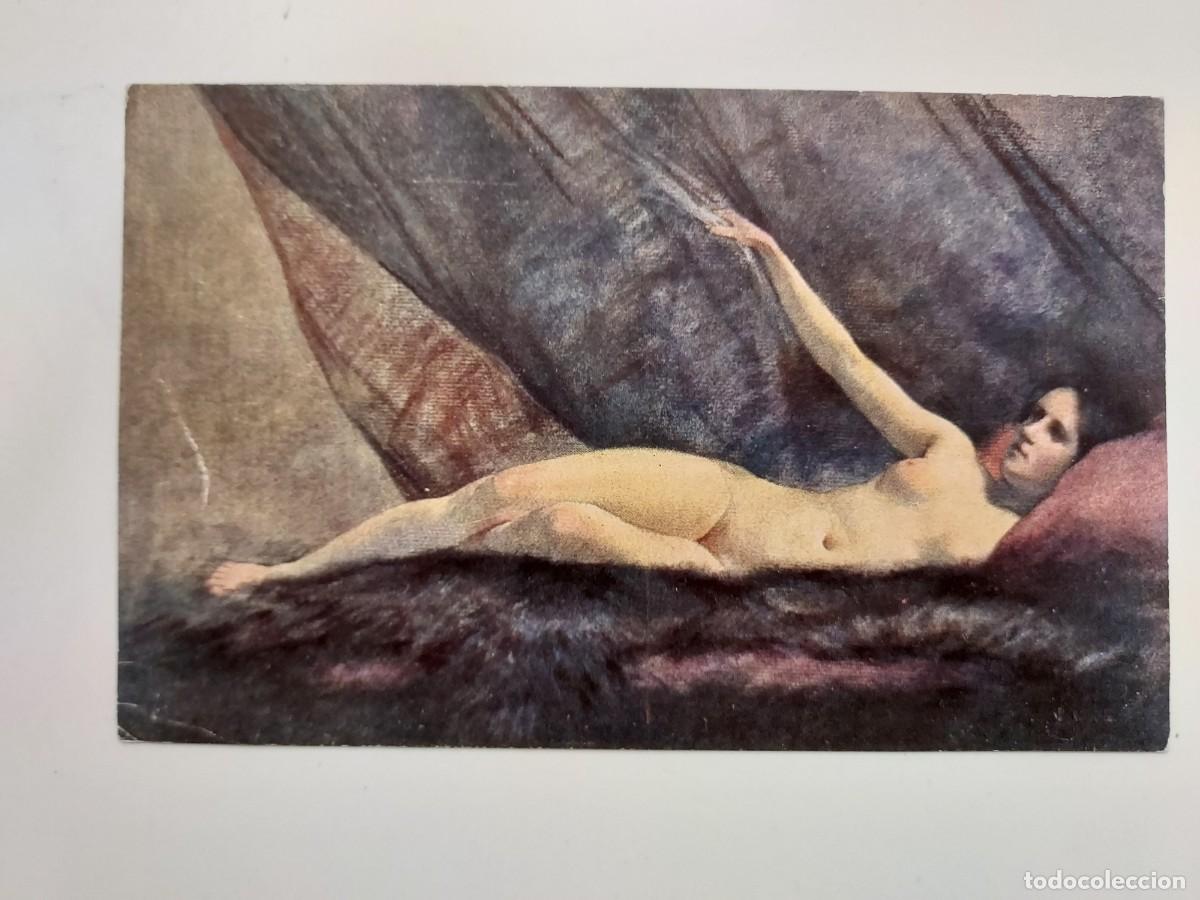 Postales: POSTAL ANTIGUA. ANTON KLAMROTH - TRAUMEREI (Sue&ntilde;o). MKB. S/C. EROTICA DESNUDO. CA. 1915