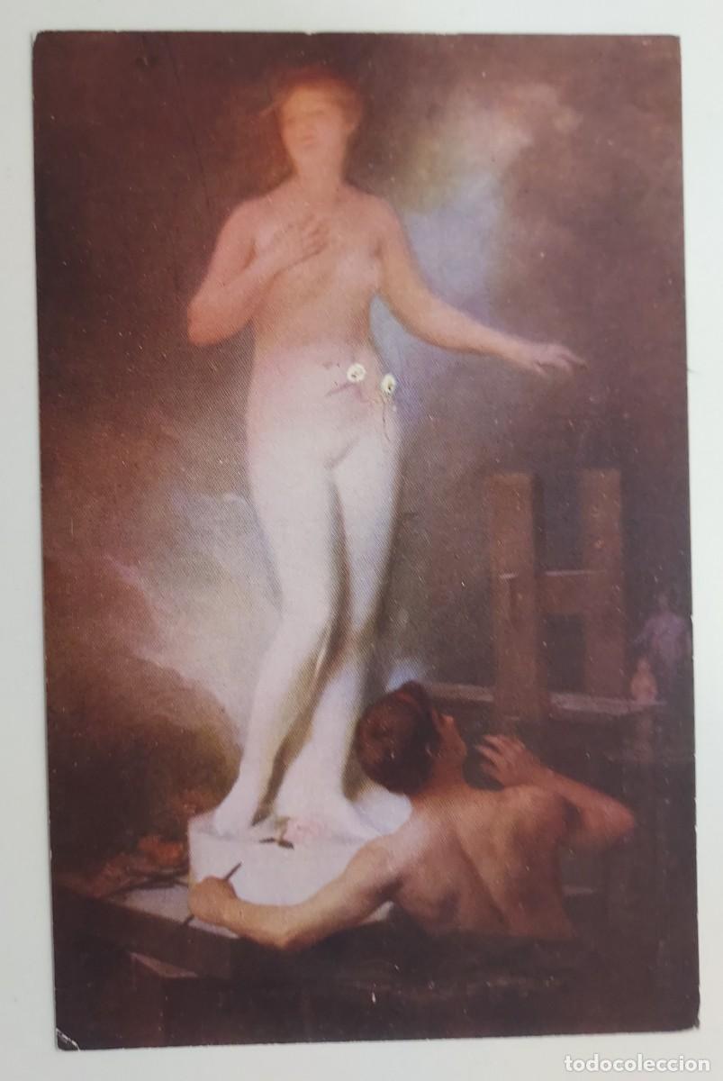 Cartes Postales: POSTAL ANTIGUA. MERCIE - Pygmalion et Galathee (Pigmalion). MKB. S/C. EROTICA DESNUDO. CA. 1915