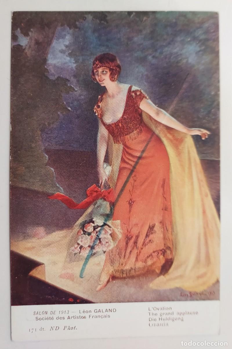 Postkarten: POSTAL ANTIGUA. LEON GALAND - L'OVATION (LA OVACION). NEURDEIN. SPA. S/C. SALONS DE PARIS. CA. 1913
