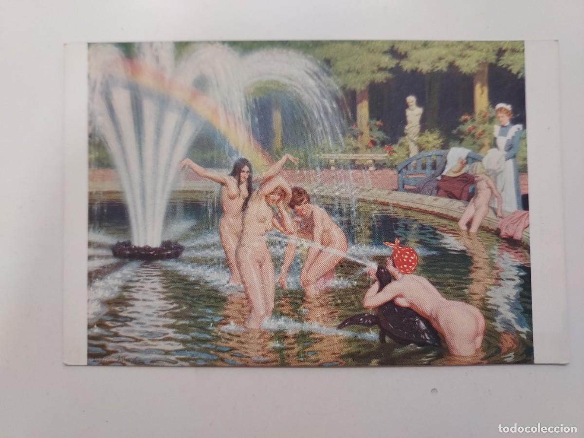 Postais: POSTAL ANTIGUA. ALLEAUME - LA DOUCHE IRISEE. NEURDEIN. SPA. S/C. SALONS DE PARIS. CA 1912. DESNUDO