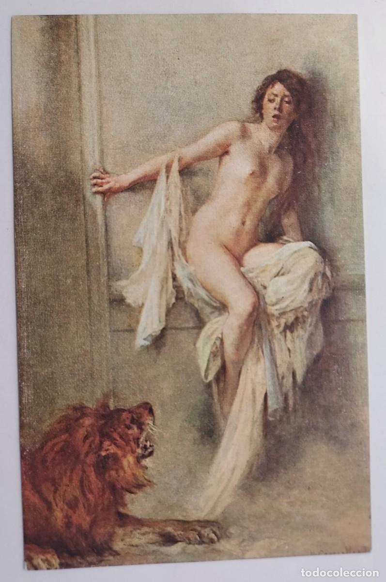 Postais: POSTAL ANTIGUA. COURSELLES-DUMONT - DANS L'ARENE. LAPINA. SPA. S/C. SALON DE PARIS. CA 1912. DESNUDO
