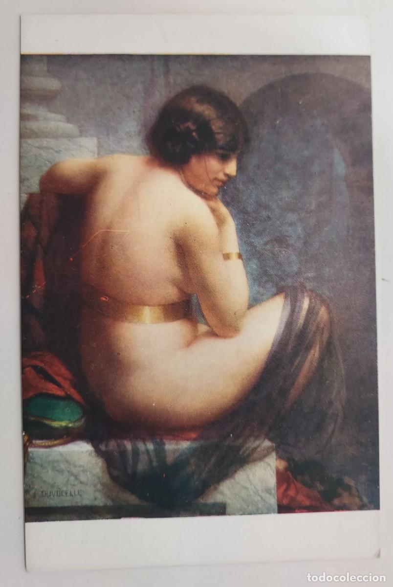 Postais: POSTAL ANTIGUA. DUVOCELLE - L'ESCLAVE. NOYER. SPA. S/C. SALON DE PARIS. CA 1913. DESNUDO