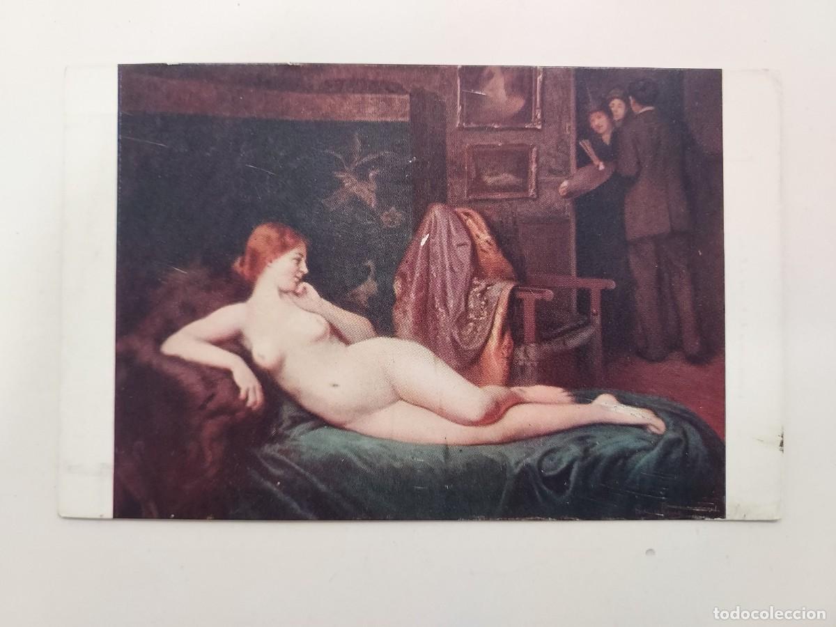 Cartes Postales: POSTAL ANTIGUA. GALLIAC - LA SEANCE INTERROMPUE. NOYER. SPA. S/C. SALON DE PARIS. CA 1913. DESNUDO