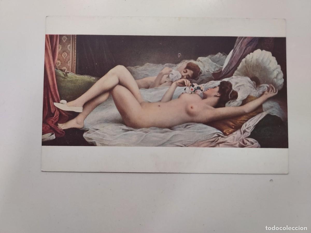 Cartes Postales: POSTAL ANTIGUA. CORABOEUF - LE BOUQUET ROSES. NEURDEIN. SPA. S/C. SALONS DE PARIS. CA 1912. DESNUDO