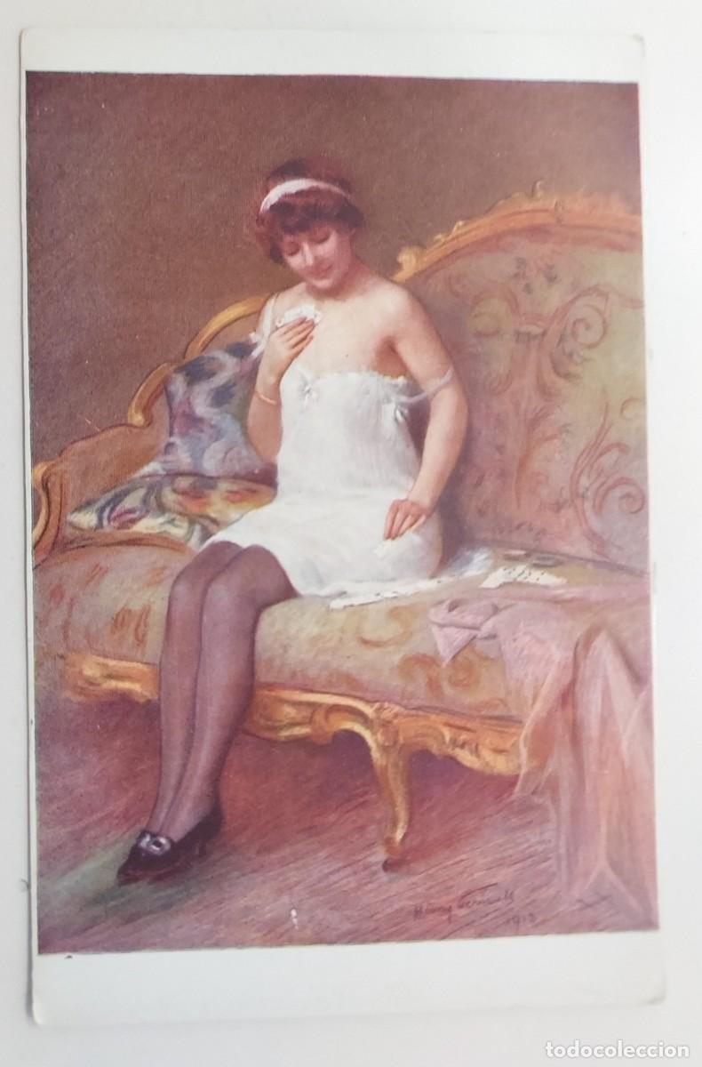 Cartes Postales: POSTAL ANTIGUA. HENRY PERRAULT - PASSE-TEMPS (PASATIEMPO). AYOE. S/C. SALON DE PARIS. CA 1914