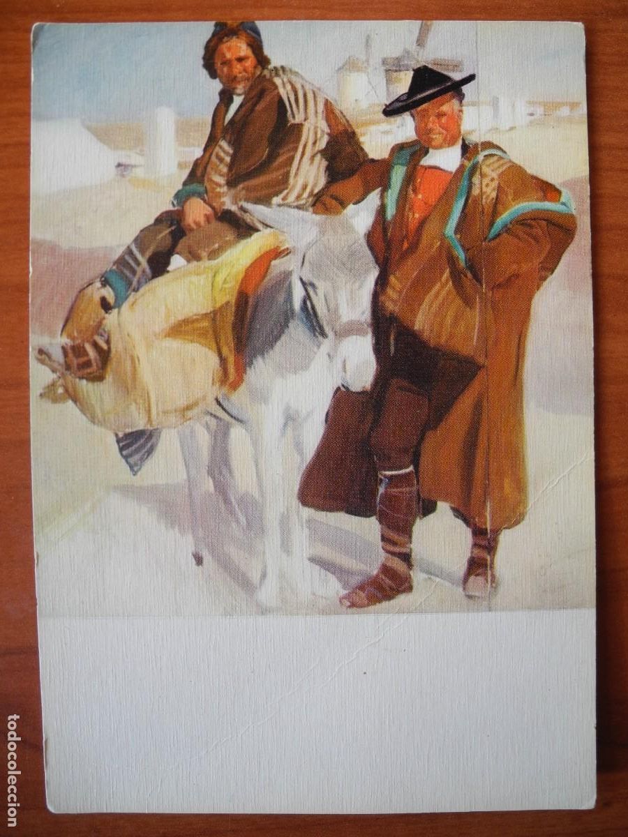 Cartes Postales: Joaqu&iacute;n Sorolla. Tipos manchegos. Ed. Escudo de Oro n. 22. Sin circular.