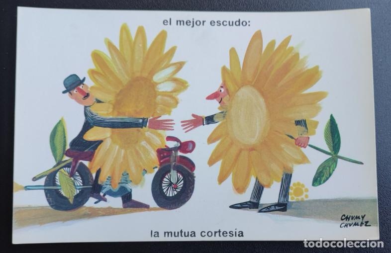 Postales: EL MEJOR ESCUDO LA MUTUA CORTESIA, CHUMY CHUMEZ, POSTAL ANTIGUA SIN CIRCULAR 1963