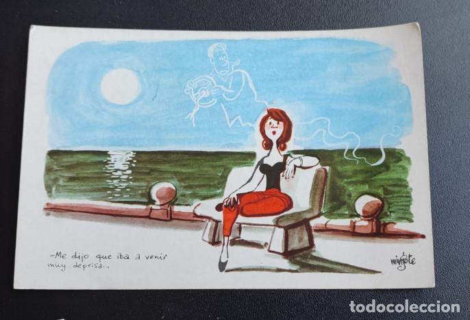 Postales: ME DIJO QUE IBA A VENIR MUY DEPRISA, MINGOTE, POSTAL ANTIGUA 1962
