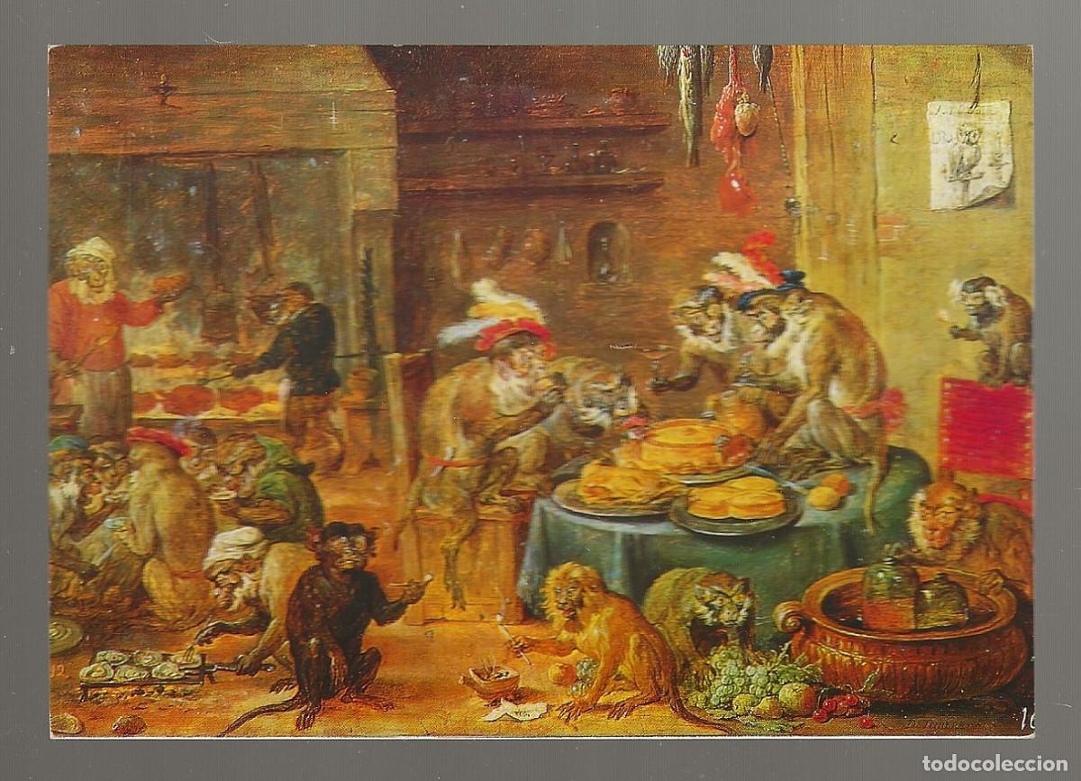Postkarten: POSTAL - BANQUETE DE MONOS - DAVID TENIERS EL JOVEN - MUSEO DEL PRADO - MADRID - S/CIRCULAR
