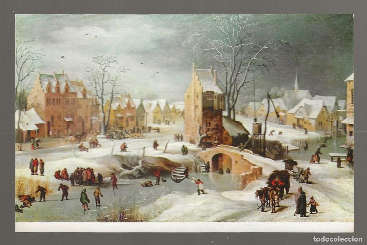 Postkarten: POSTAL - PAISAJE NEVADO - BRUEGHEL EL JOVEN - MUSEO DEL PRADO - MADRID - S/CIRCULAR