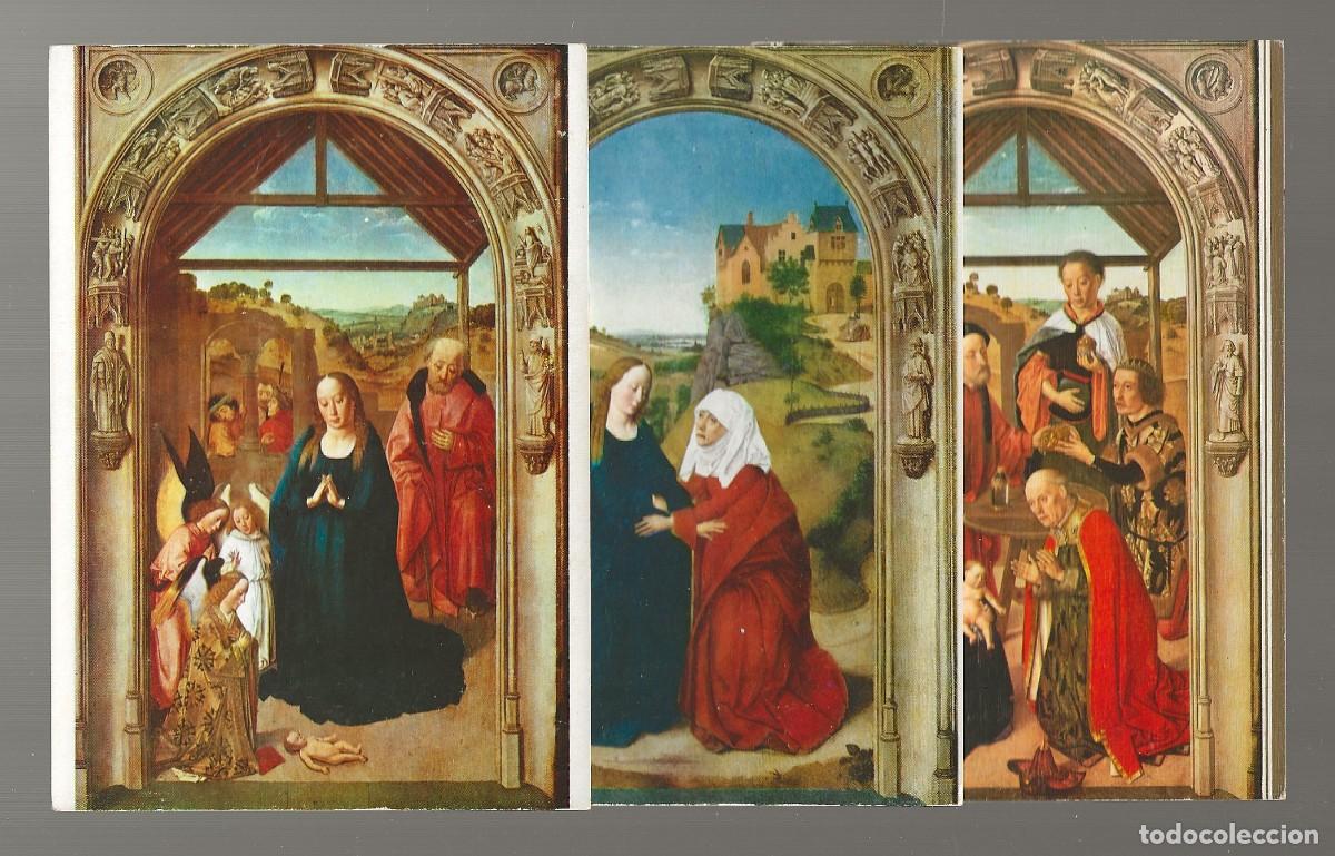 Cartoline: 3 POSTALES - LA HISTORIA DE LA VIDA DE LA VIRGEN - DIERIC BOUTS- MUSEO DEL PRADO - MADRID - S/CIRCUL