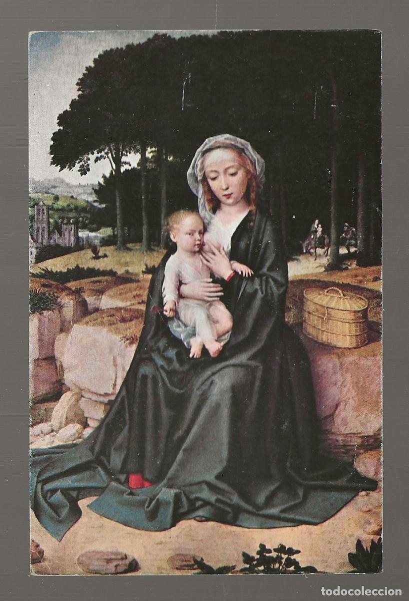 Postales: POSTAL - DESCANSO DE LA HUIDA A EGIPTO - GERARD DAVID - MUSEO DEL PRADO - MADRID - S/CIRCULAR