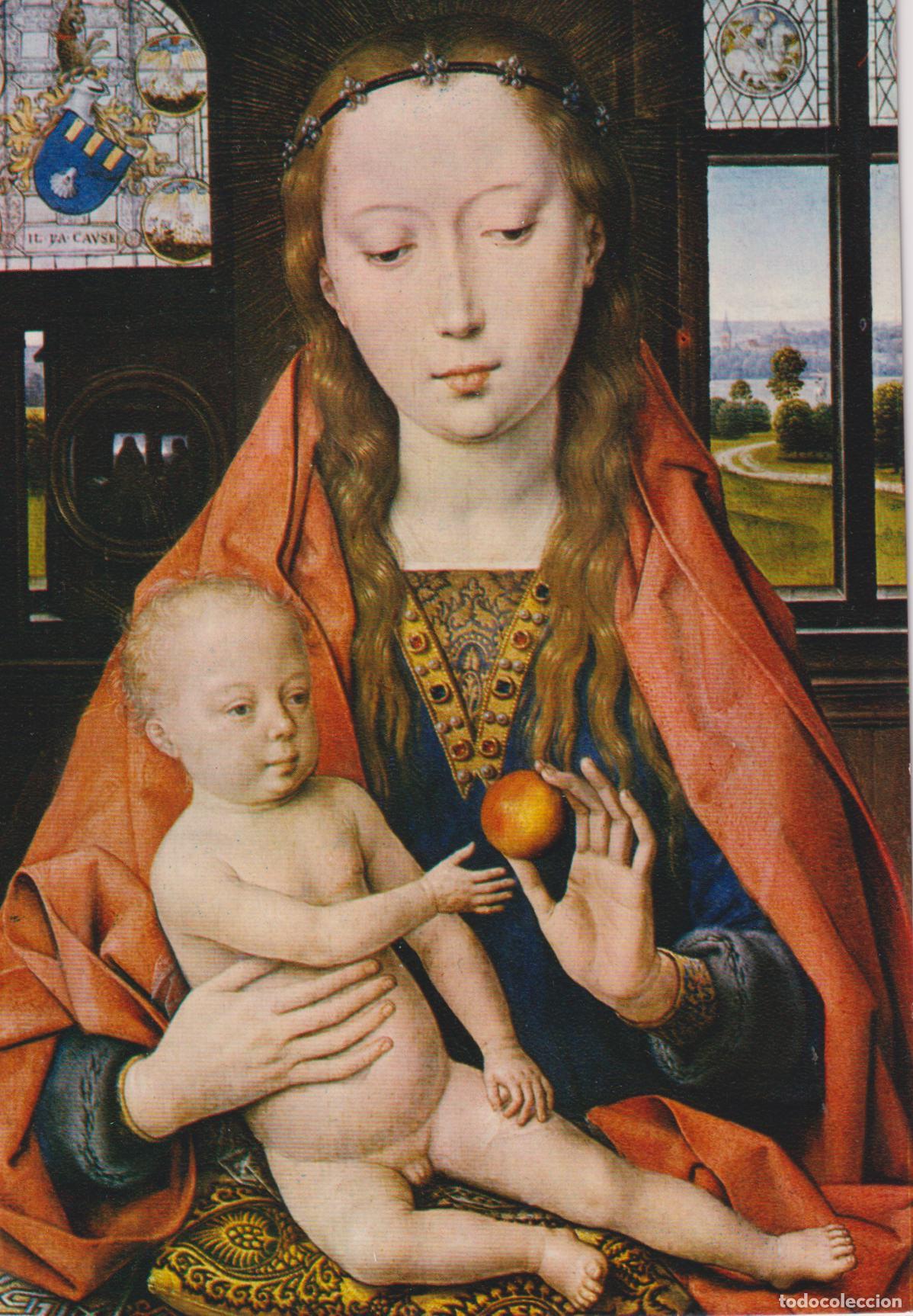 Postales: POSTAL DE LA OBRA DE HANS MEMLING, LA VIRGEN CON LA MANZANA - EDIT.THILL 502 - S/C
