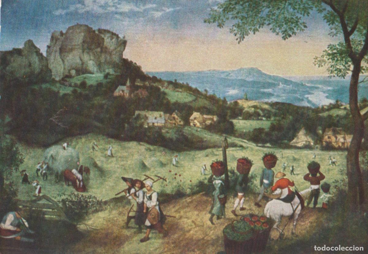 Postales: POSTAL DE LA OBRA DE PEETER BRUEGHEL, LA SIEGA DEL HENO - EDITIONS NOMIS 6188 - S/C