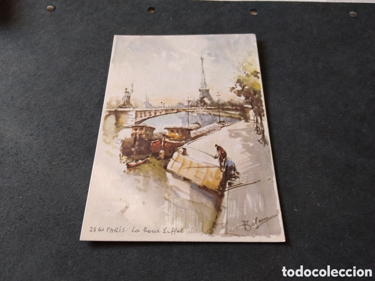 Postales: Postal arte dibujo Paris