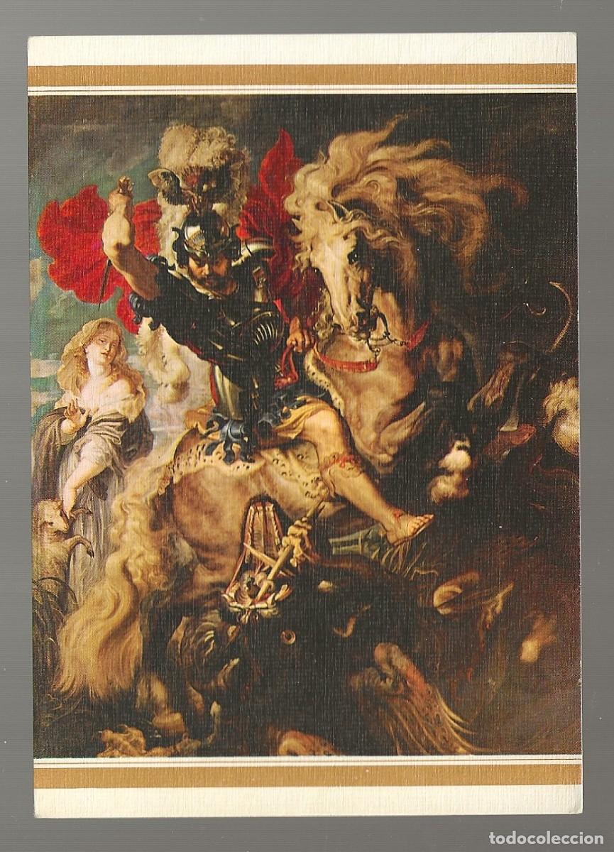 Postales: POSTAL - LUCHA DE SAN JORGE CON EL DRAG&Oacute;N - RUBENS - MUSEO DEL PRADO - MADRID - SIN CIRCULAR