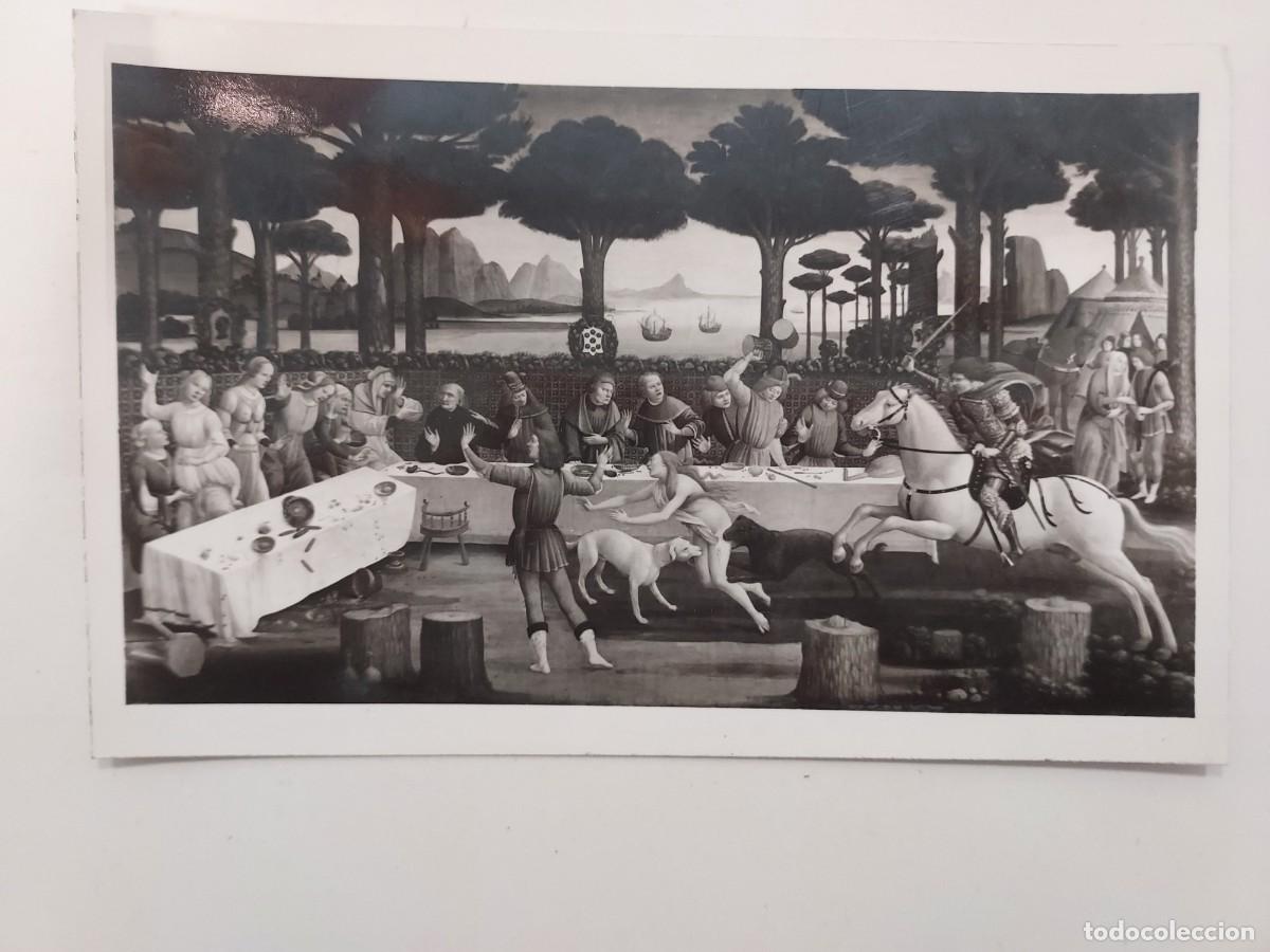 Postales: POSTAL MADRID MUSEO DEL PRADO. BOTTICELLI - LA HISTORIA DE NASTAGIO, CUADRO 3. S/C. ANTIGUA