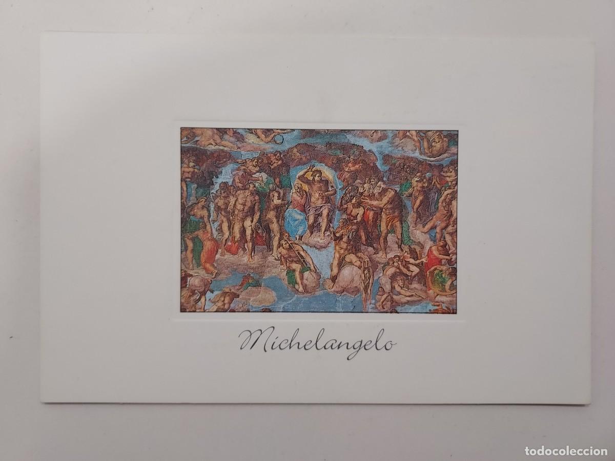 Postales: POSTAL MICHELANGELO. ROMA, VATICANO, CAPELLA SISTINA, GIUDIZIO UNIVERSALI. S/C. INDACO