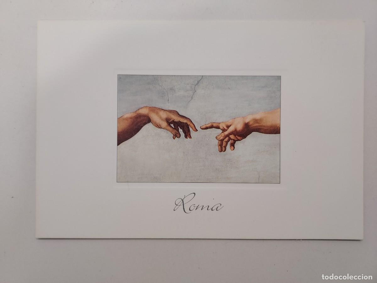 Postales: POSTAL ROMA, VATICANO, CAPPELLA SISTINA, CREAZIONE DI ADAMO. S/C. INDACO. MICHELANGELO