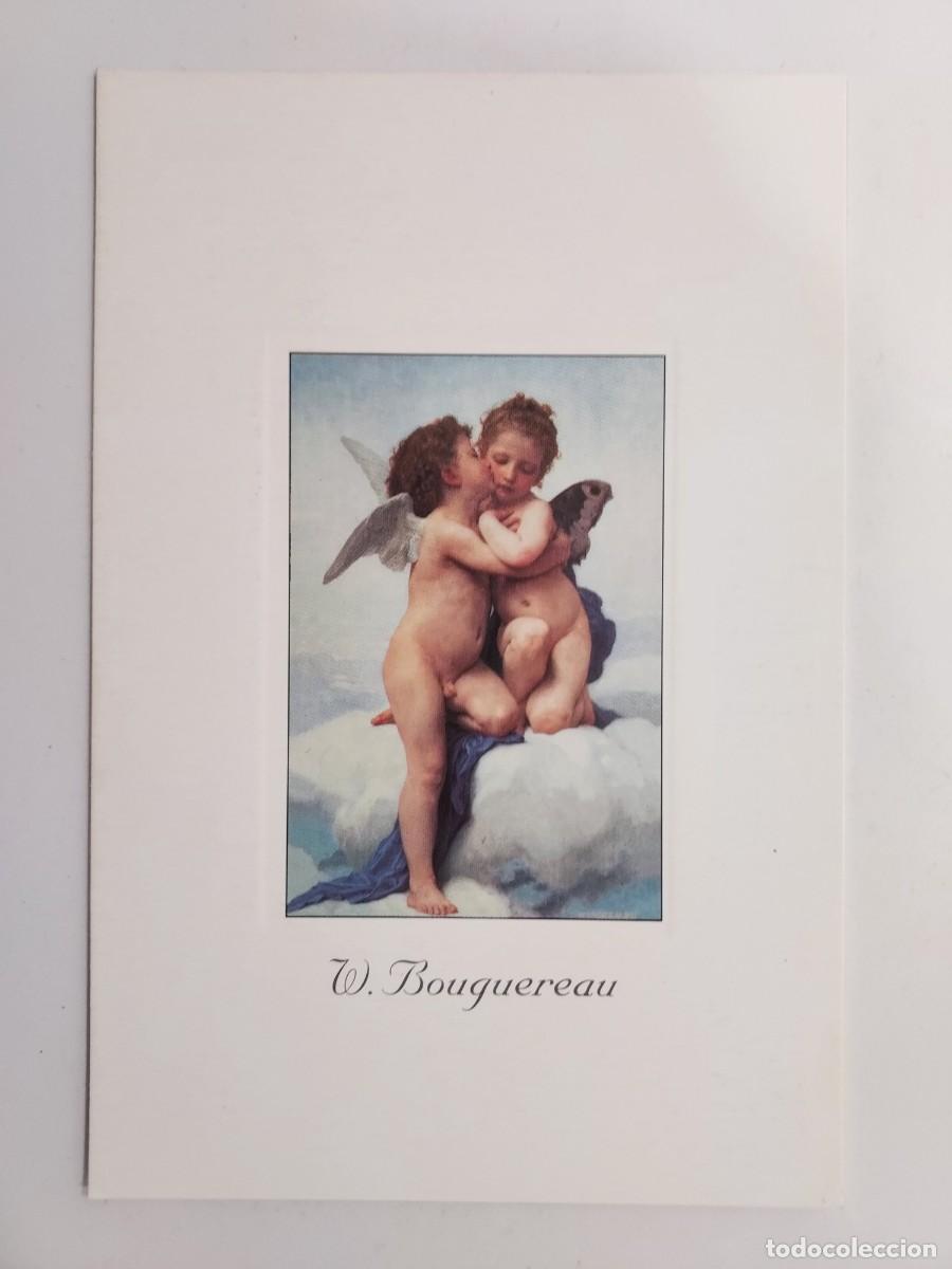 Postales: POSTAL WILLIAM BOUGUEREAU (1825-1905). IL PRIMO BACIO. S/C. INDACO