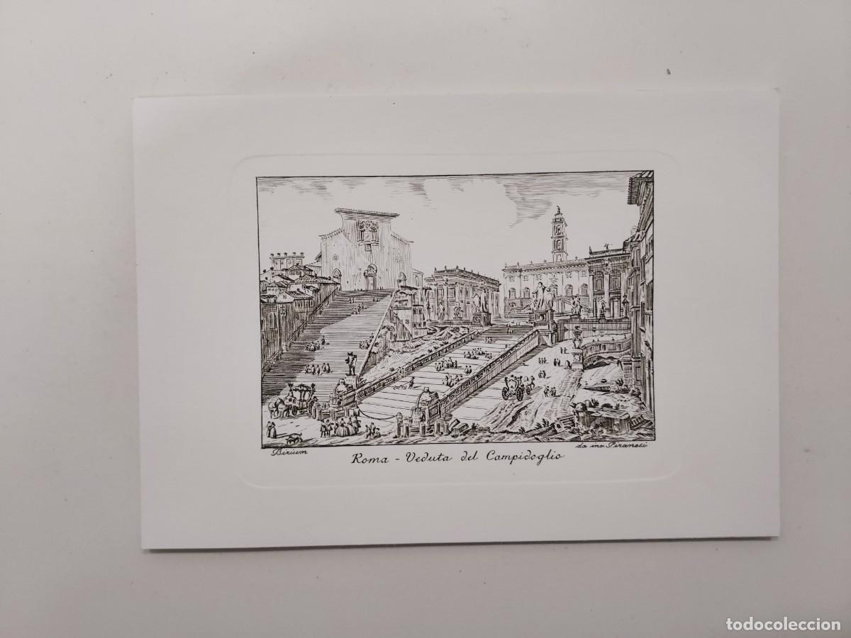 Postales: POSTAL TARJETA DESPLEGABLE ILUSTRADA. ROMA Veduta del Romano Campidoglio. Piranesi