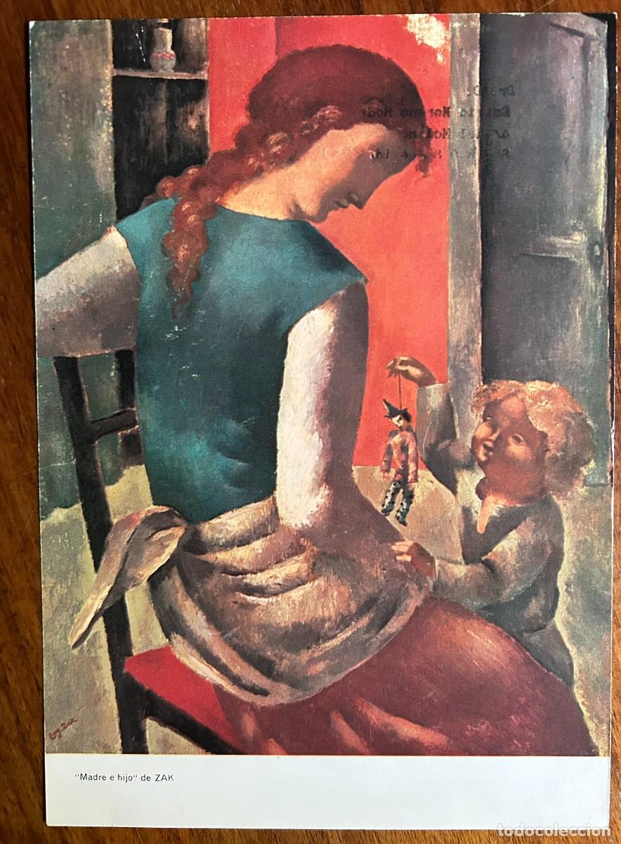 Postales: EUG&Egrave;NE ZAK - EUGENIUSZ ŻAK &ndash; MADRE E HIJO - POSTAL PUBLICIT&Agrave;RIA PELARGON NESTL&Eacute; 1963