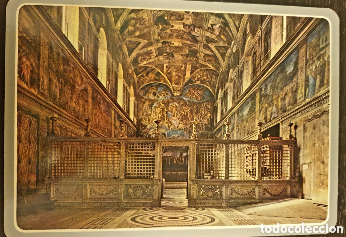 Postales: Cappella sistina, editrice Lozzi 111 Roma