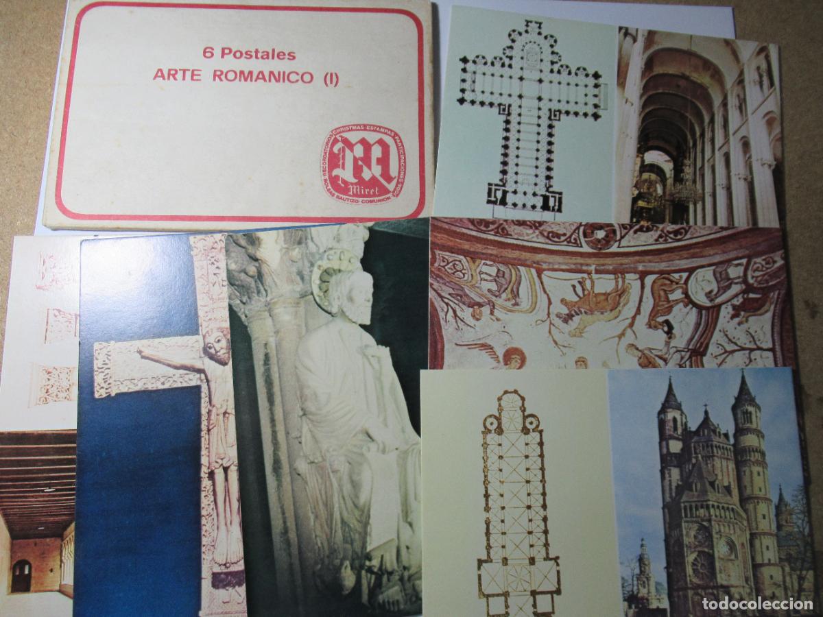 Postales: 6 postales Arte Rom&aacute;nico I - Completa en funda