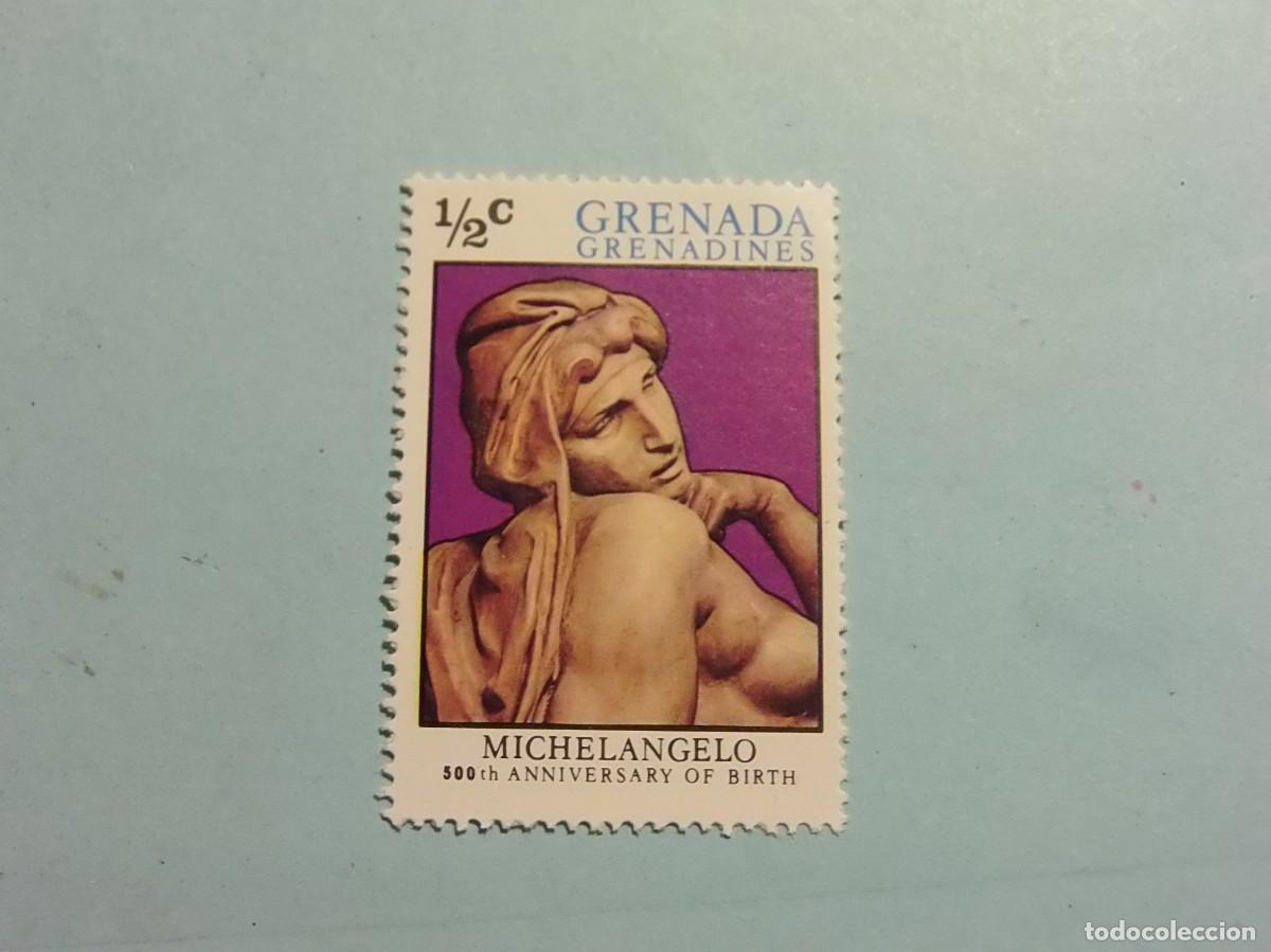 Postales: GRENADA 1975 - 500 ANIV. NACIMIENTO DE MIGUEL ANGEL - AMANECER, BASILICA SAN LORENZO (FLORENCIA).