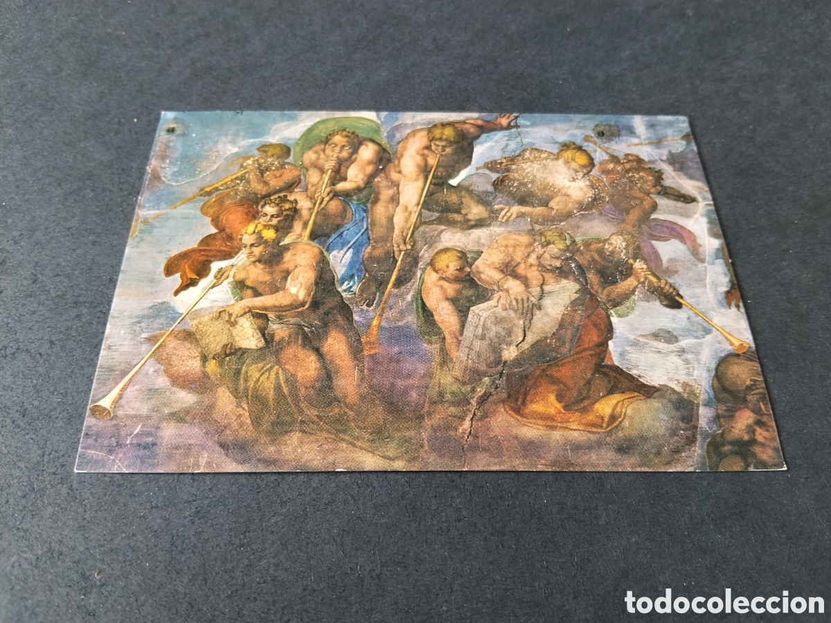 Postales: Postal capilla sistina arte