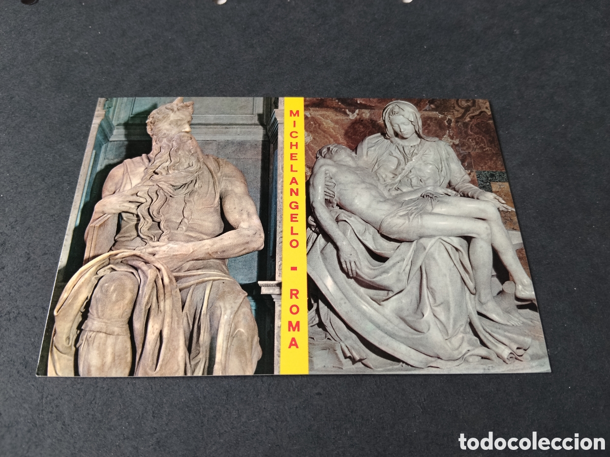 Postales: Postal Roma Miguel &Aacute;ngel esculturas