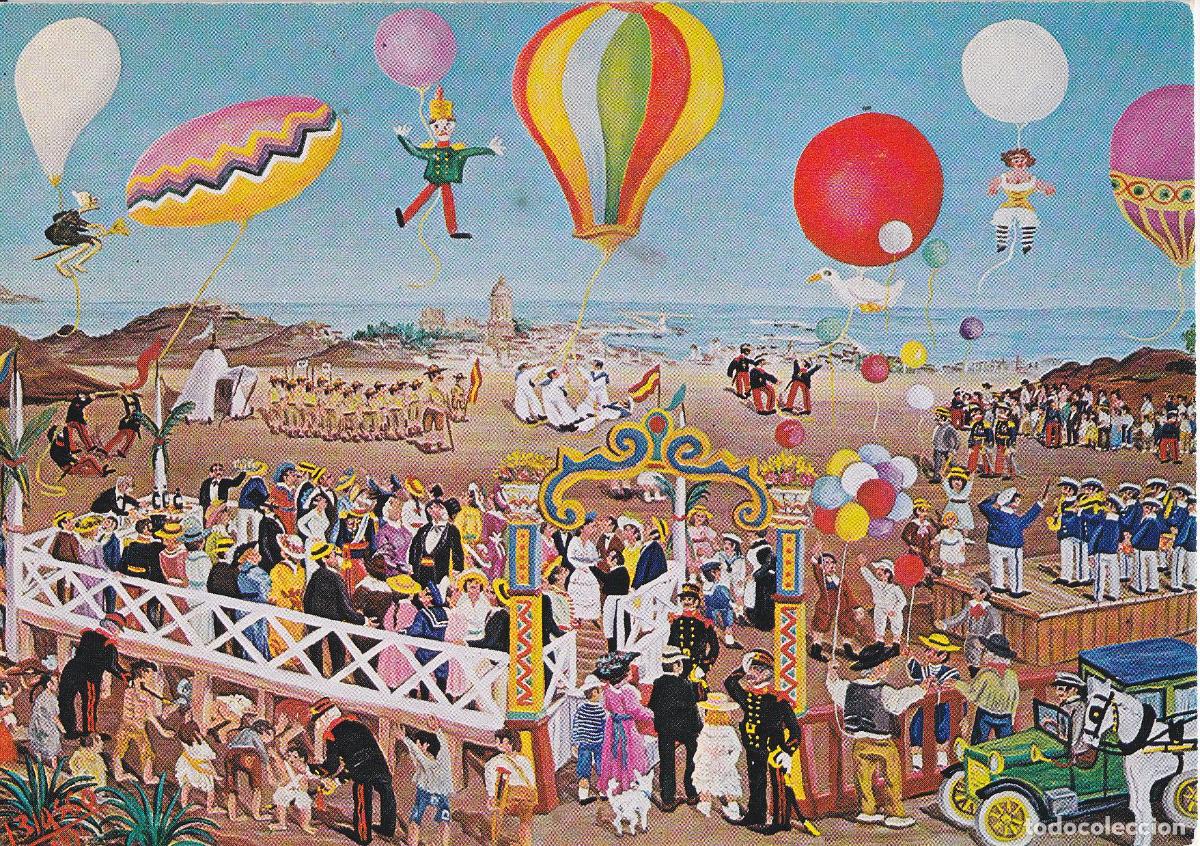 Postales: PINTURA NA&Iuml;F - GLOBOS Y FANTOCHES - AUTOR: MANUEL BLASCO - EDICIONES KEKES T-14 - S/C