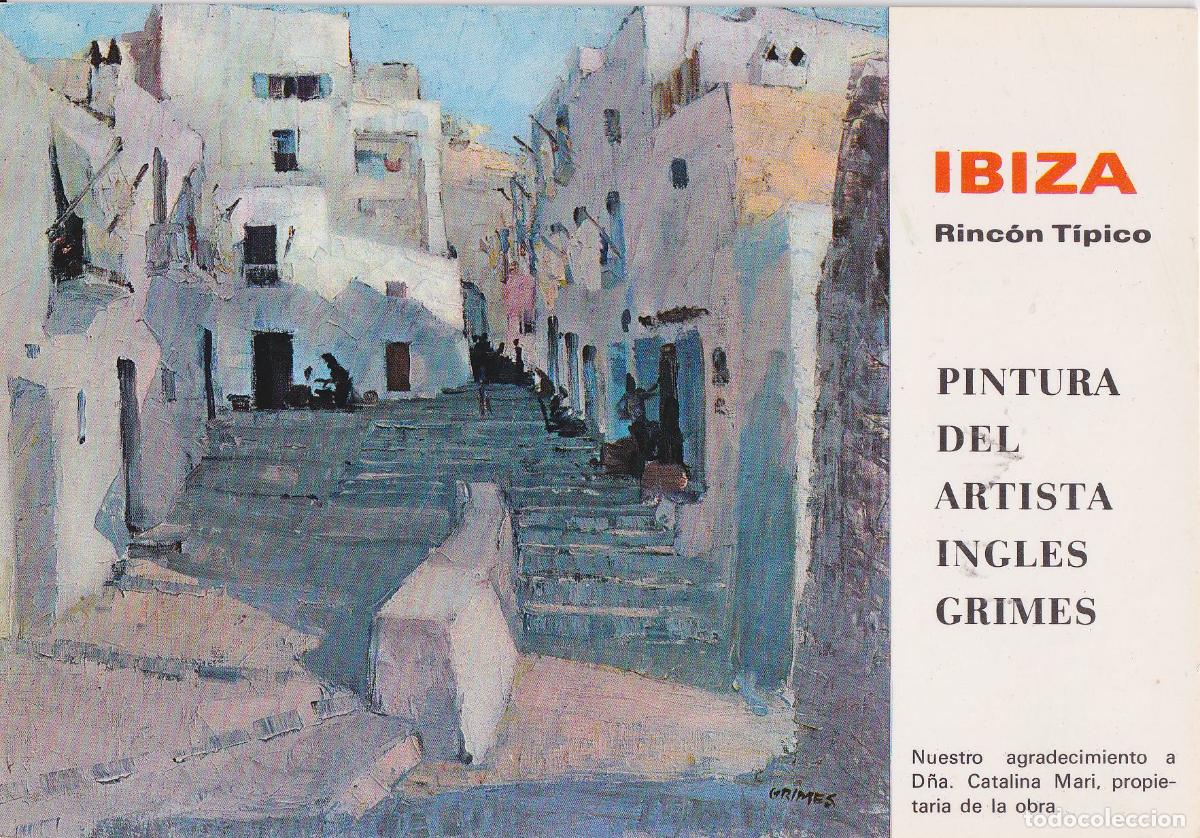 Postales: PINTURA NA&Iuml;F - IBIZA, RINC&Oacute;N T&Iacute;PICO - AUTOR: INGLES GRIMES - EXC.CASA FIGUERETAS 230 - S/C