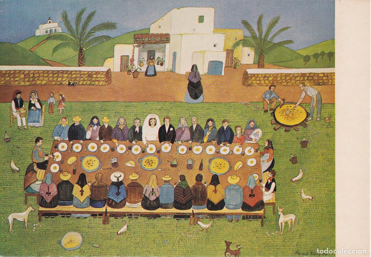 Postales: PINTURA NA&Iuml;F - IBIZA, BODA IBICENCA - AUTOR: MARGOT TATE - S/C