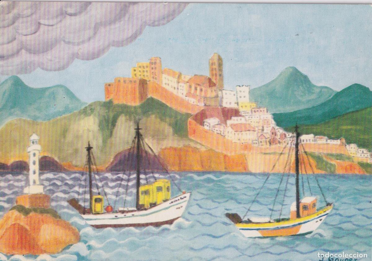Postales: PINTURA NA&Iuml;F - IBIZA - AUTOR: INGEBORG GAUGER - COLECCION PERLA AN24 - S/C