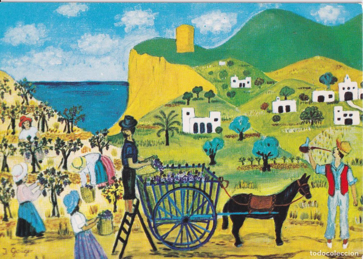 Postales: PINTURA NA&Iuml;F - LA VENDIMIA - AUTOR: INGEBORG GAUGER - COLECCION PERLA AN12 - S/C