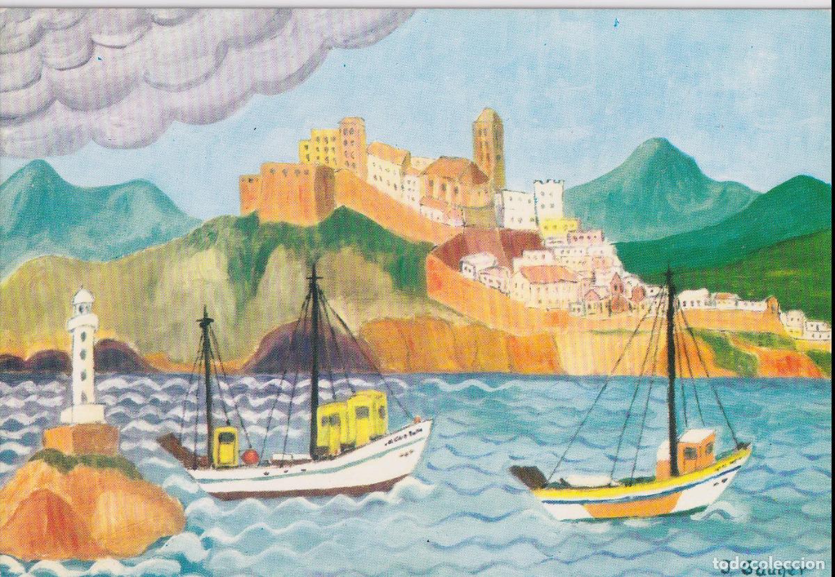 Postales: PINTURA NA&Iuml;F - VILLE D'IBIZA - AUTOR: INGEBORG GAUGER - EUROCROMO SERIE A/6 - S/C