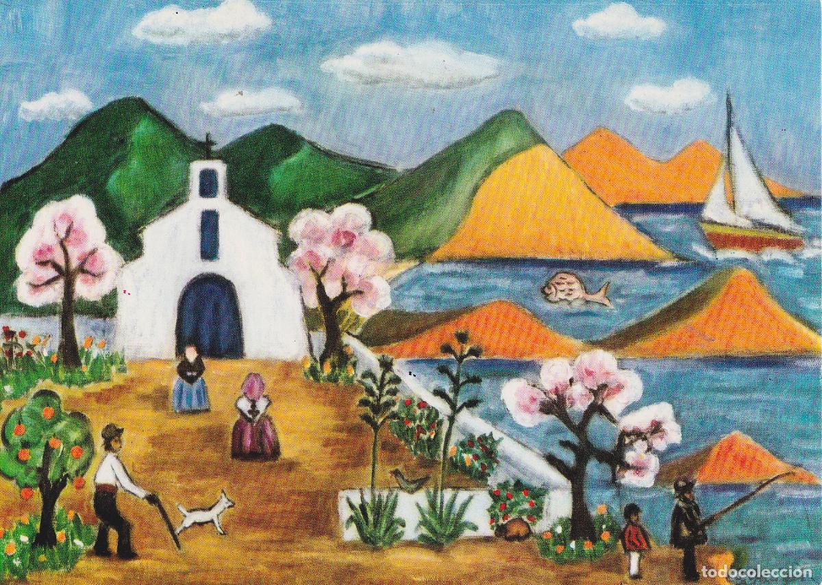 Postales: PINTURA NA&Iuml;F - IBIZA, ES CUBELLS - AUTOR: INGEBORG GAUGER - EUROCROMO SERIE A/2 - S/C