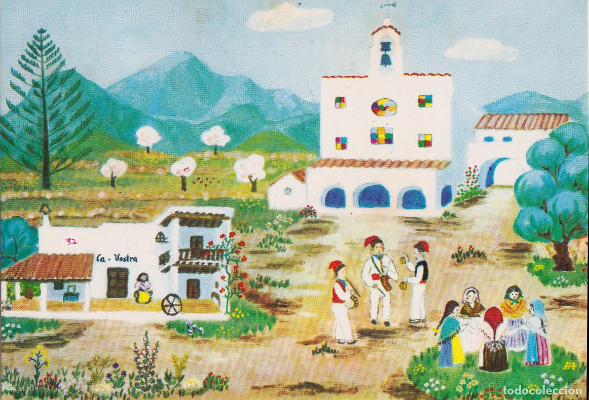 Postales: PINTURA NA&Iuml;F - IBIZA, SAN JOS&Eacute; - AUTOR: INGEBORG GAUGER - ICARIA SERIE A/7 - S/C