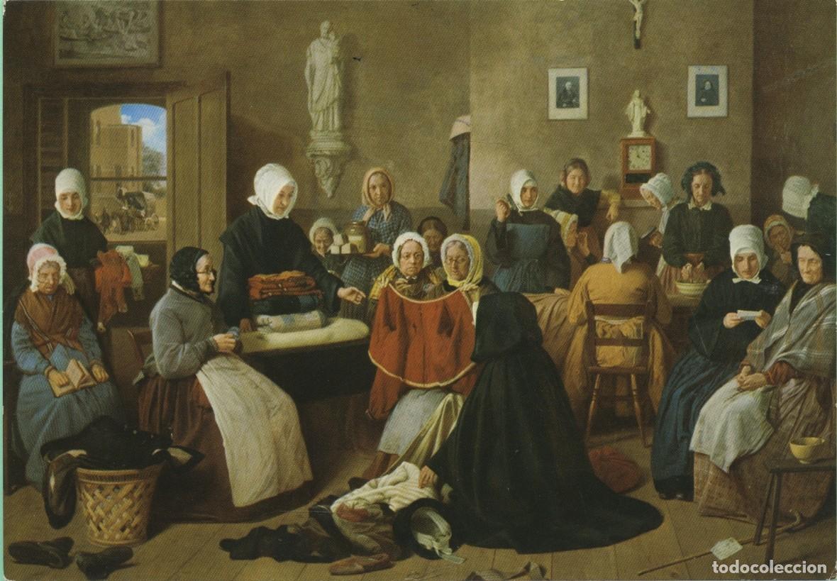 Postales: Hospitality scene-Little sisters of the Poor. James Collinson. London 1868. EDITIONS CEFAG