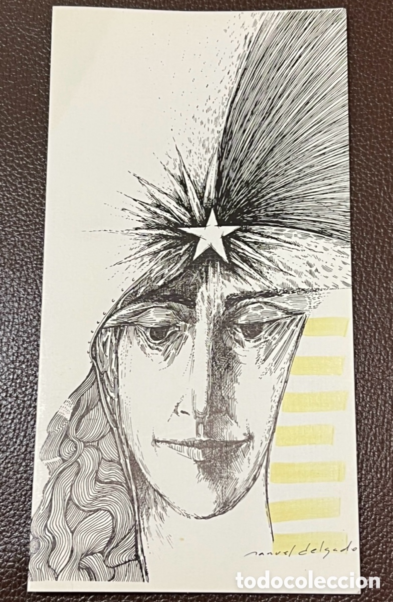 Postales: Postal de Navidad. Manuel Delgado. SPYRAL. Grupo de Arte. Murcia. A&ntilde;os 80.