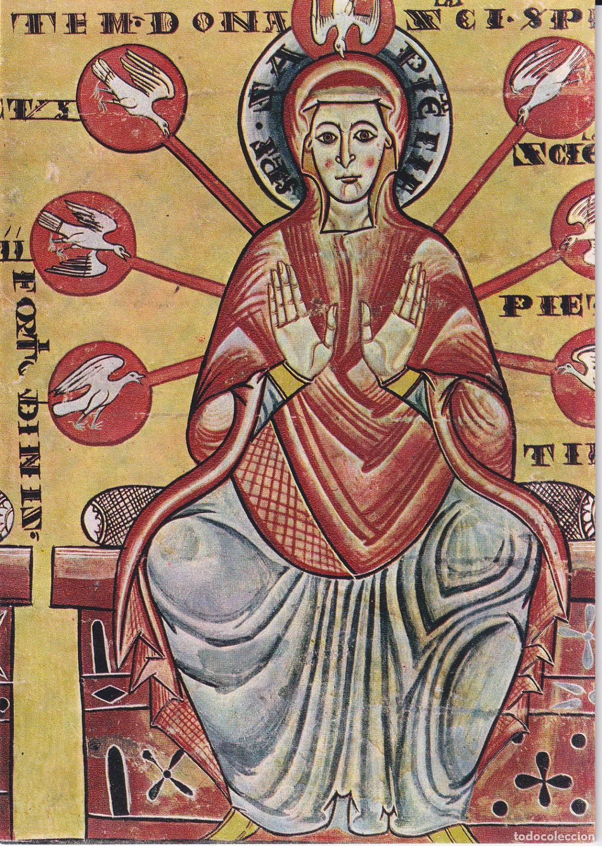 Postales: LLU&Ccedil;A S.XIII FRONTAL D'ALTAR &ndash; SEPTEM DONA SANCTI SPIRITUS - ED.ESTAMPERIA D'ART 130 &ndash; S/C