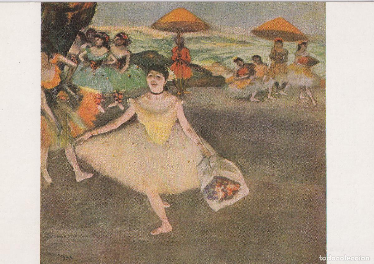 Postales: POSTAL DE LA OBRA DE H.G. EDGAR DEGAS, LA BAILARINA DEL RAMILLETE &ndash; S/C