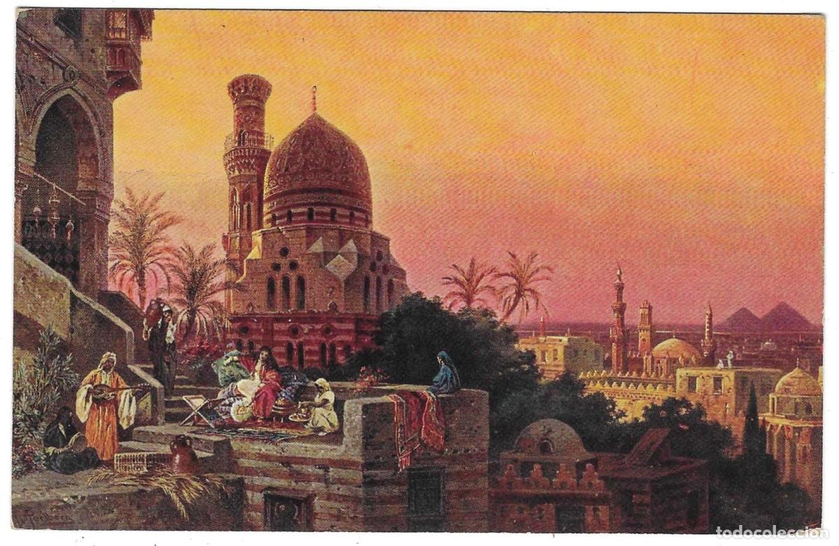 Postales: Postal Pintura. El Cairo. ref. 7-arte245