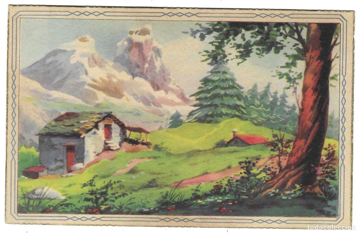 Postales: Postal Pintura. Paisaje Alpino, ref. 7-arte249