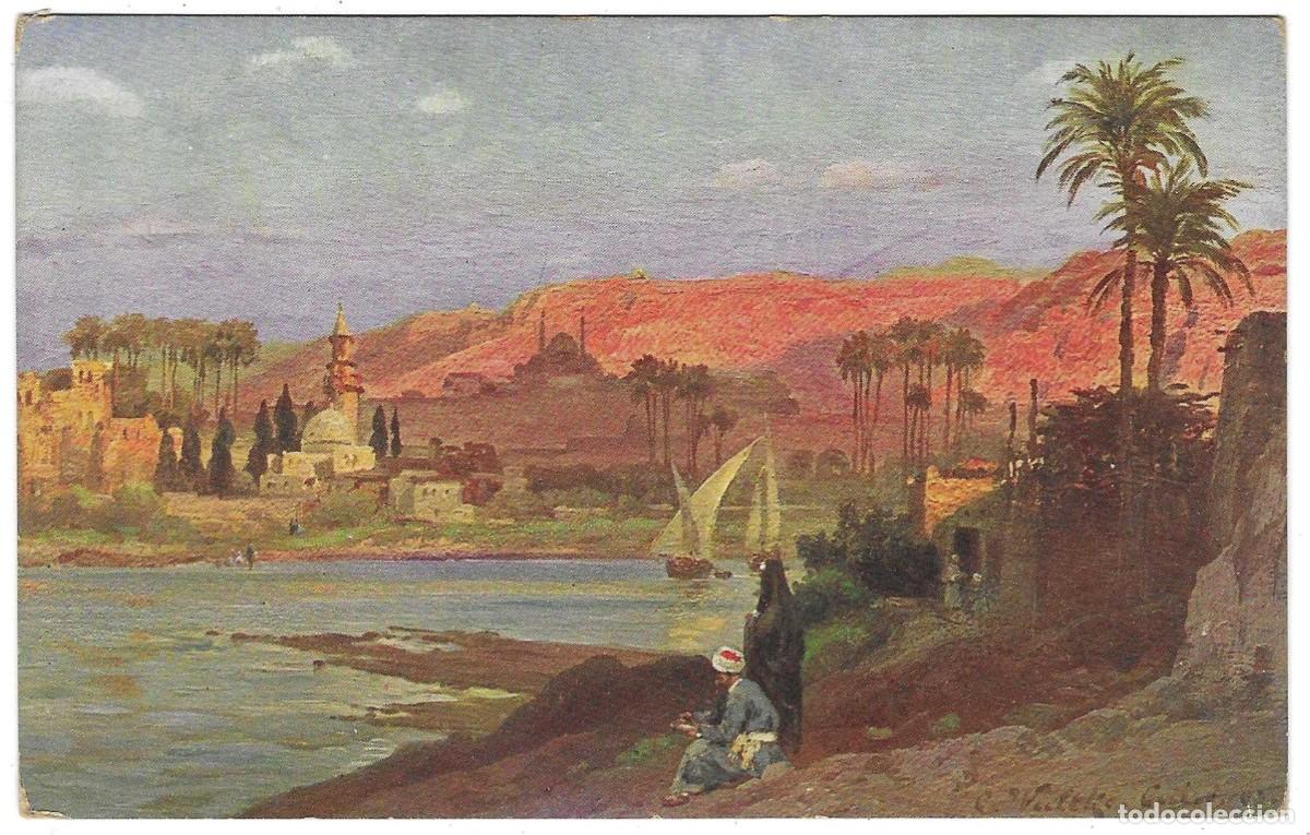 Postales: Postal Pintura. Una tarde cerca de Gizeh. ref. 7-arte252